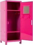 Schylling Girls Talk Pink Mini Locker - 11.25 Decorative Metal Storage Locker with 17 Mix-and-Match Magnets. Lock. and Keys - Ages 4-12