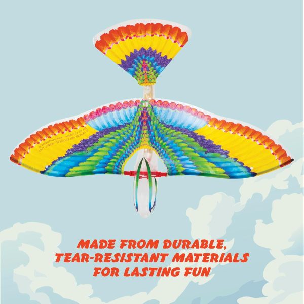 Schylling Tim Bird Flying Toy - Rubberband-Powered Mechanical Bird that Really Flies - Wings Flap and Flies 50 Feet - Ages 7 and Up