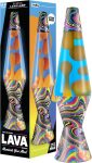 Lava The Original Lamp - 14.5 Splattered Distortion ?C Classic Liquid Motion Lamp - Orange Wax and Blue Liquid - Item #2427 (Amazon Exclusive)